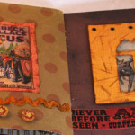 Altered-art-circus-box-book-page-7-8-by Paper Calliope