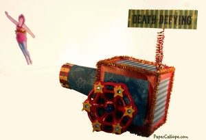 Artist Trading Block Human Cannonball 1--by Paper Calliope 