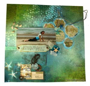 Beach Wild is Beautiful Mixed Media--by Paper Calliope