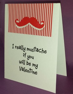Mustache Valentine by Paper Calliope
