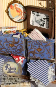 Paper-Calliope-Robins-Nest-golden-travel-altered-box-dresser