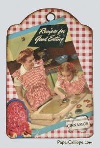 Retro Refrigerator Recipe Tag--by Paper Calliope--cookies