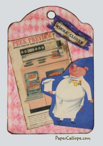 Retro Refrigerator Recipe Tag--by Paper Calliope--ham